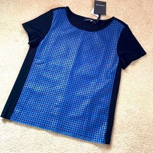 TROUVÉ perforated leather top